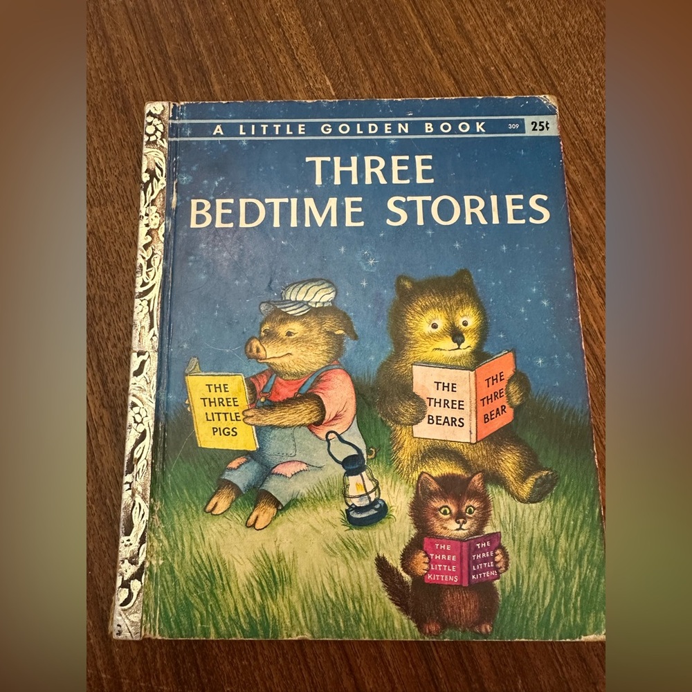 VINTAGE 
Little Golden Book # 309
Three Bedtime Stories